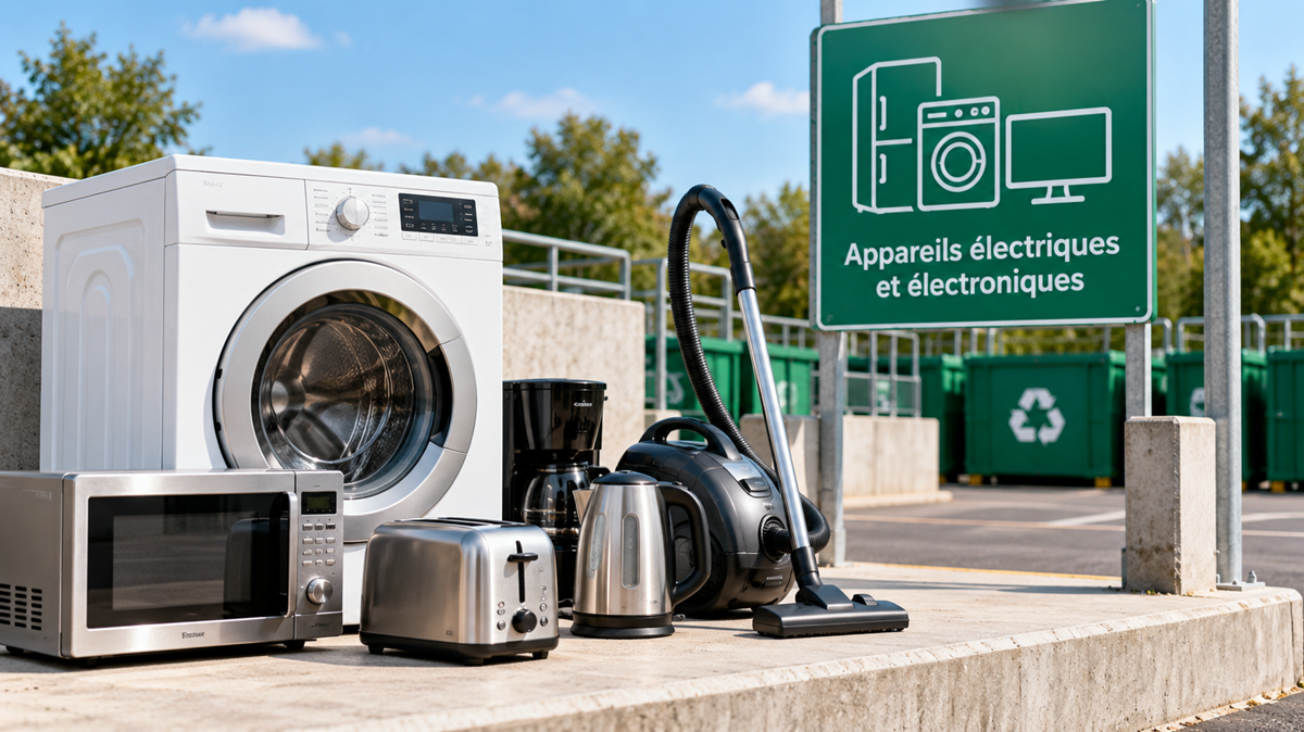 Électroménager à recycler : appareils en point de collecte